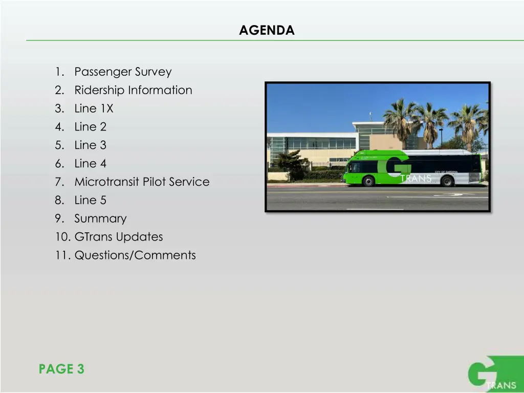 agenda