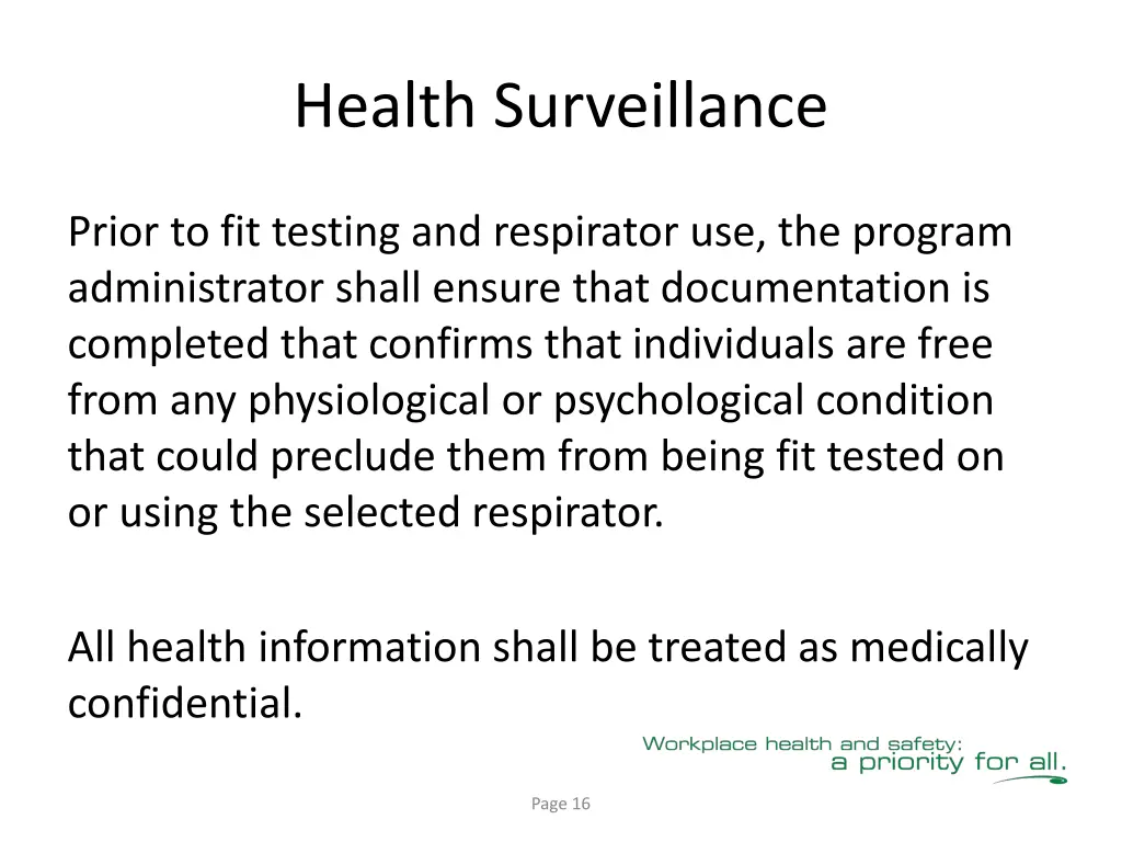 health surveillance