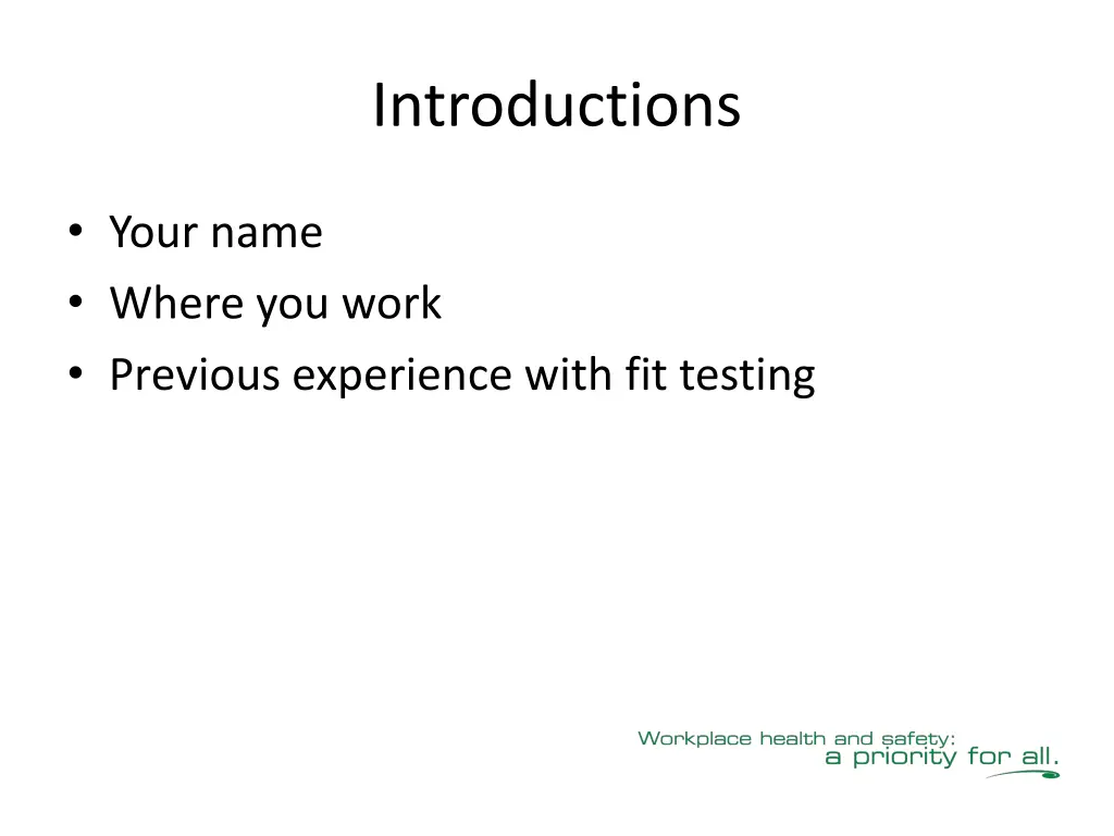 introductions