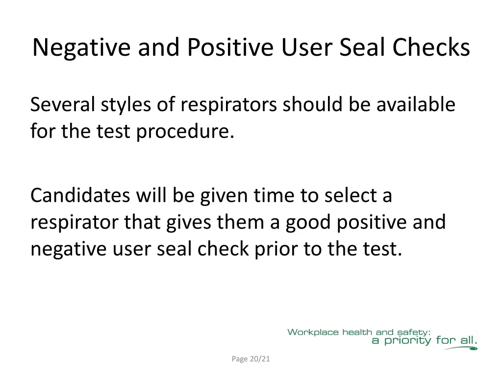 negative and positive user seal checks