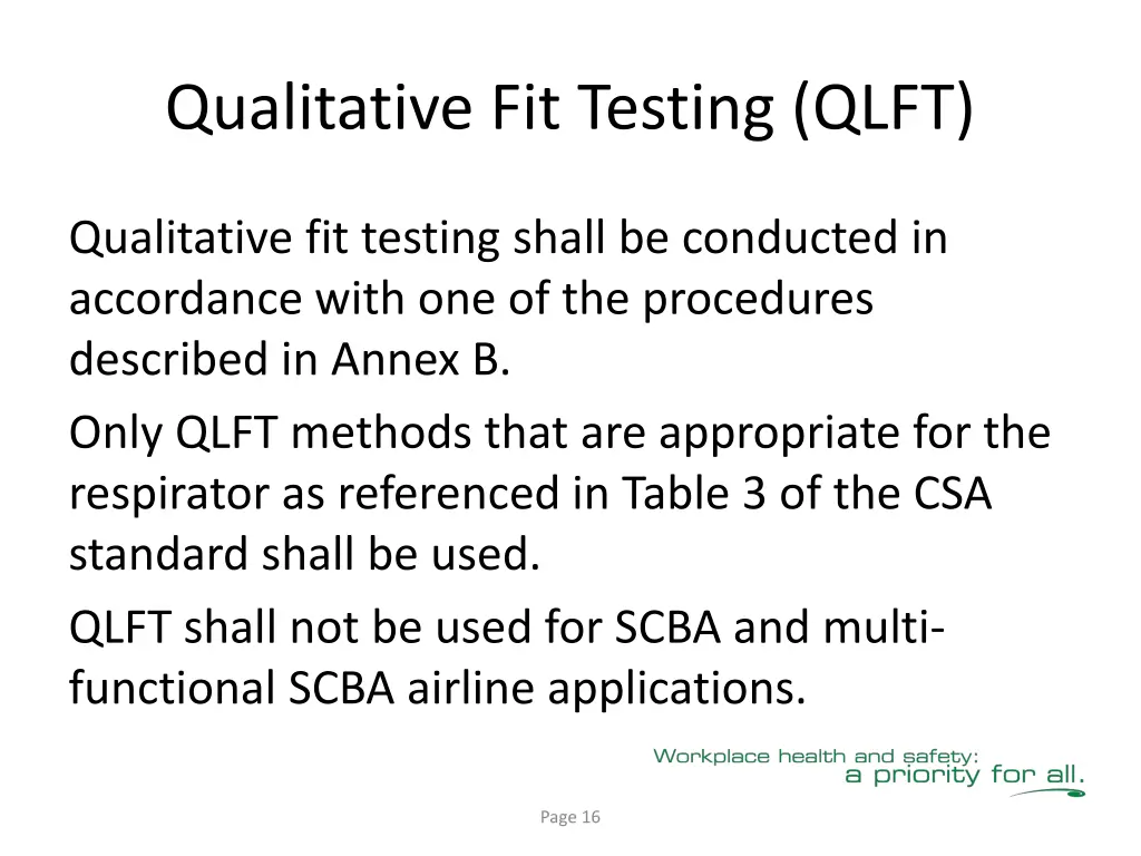 qualitative fit testing qlft