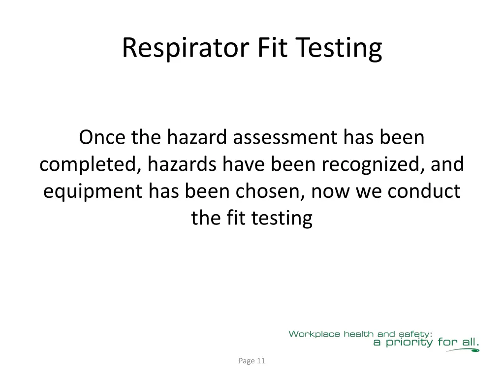 respirator fit testing