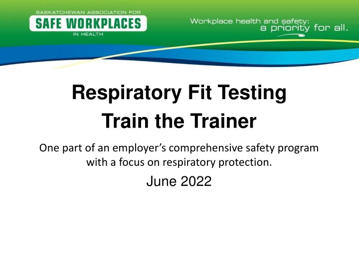 respiratory fit testing train the trainer