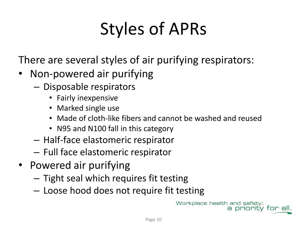 styles of aprs