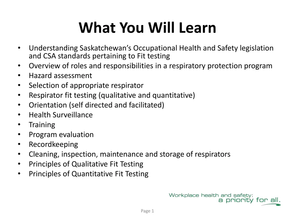 what you will learn