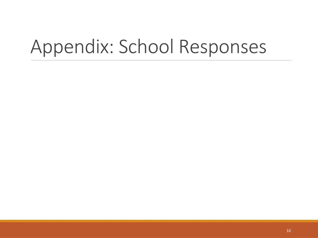appendix school responses