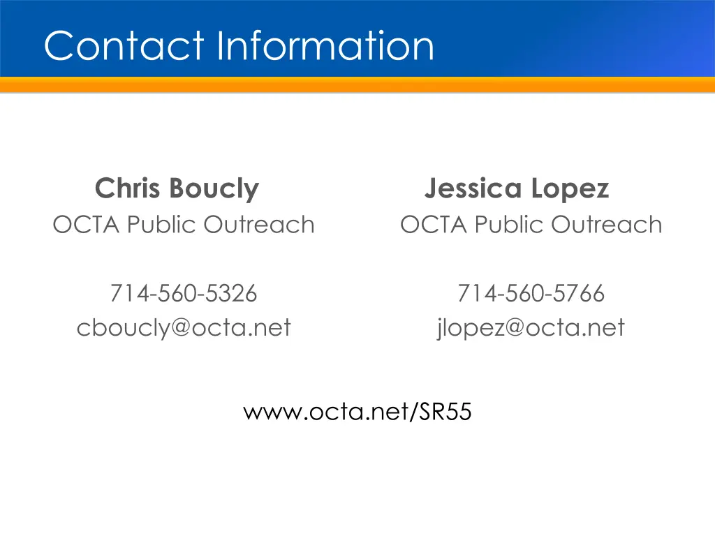 contact information