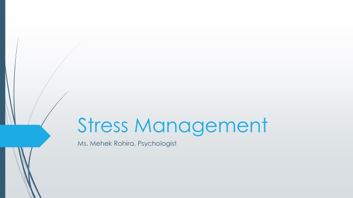 stress management ms mehek rohira psychologist