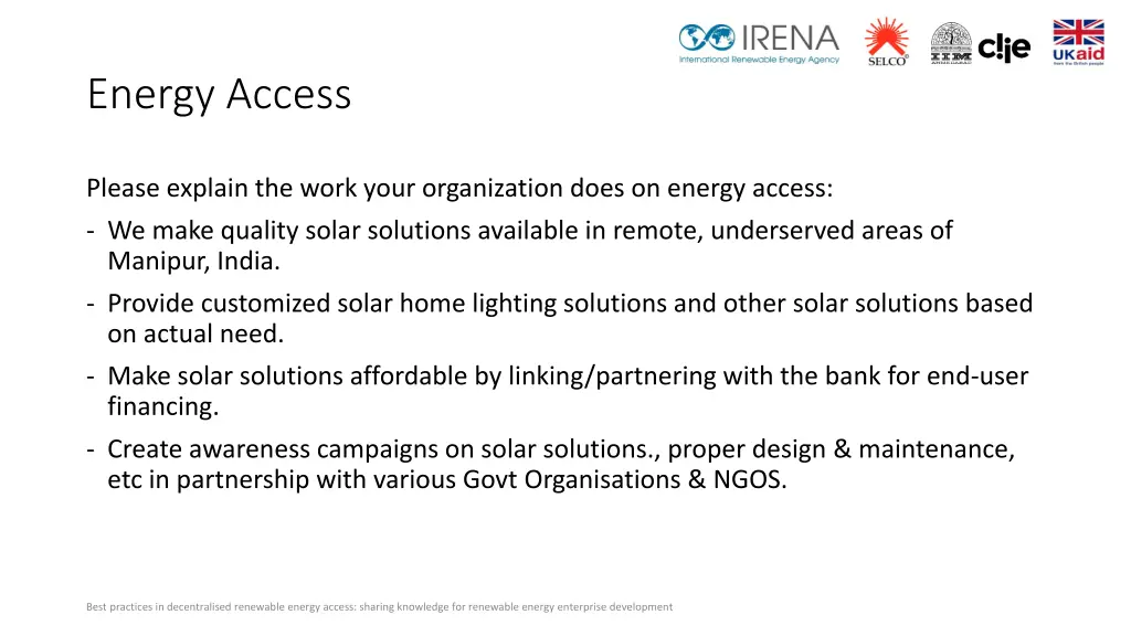 energy access