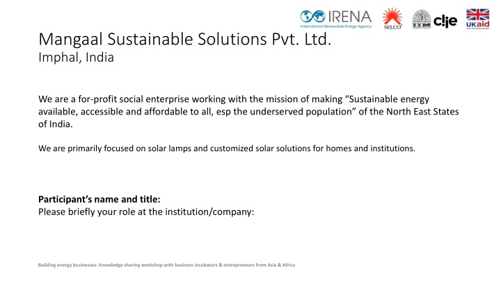 mangaal sustainable solutions pvt ltd imphal india