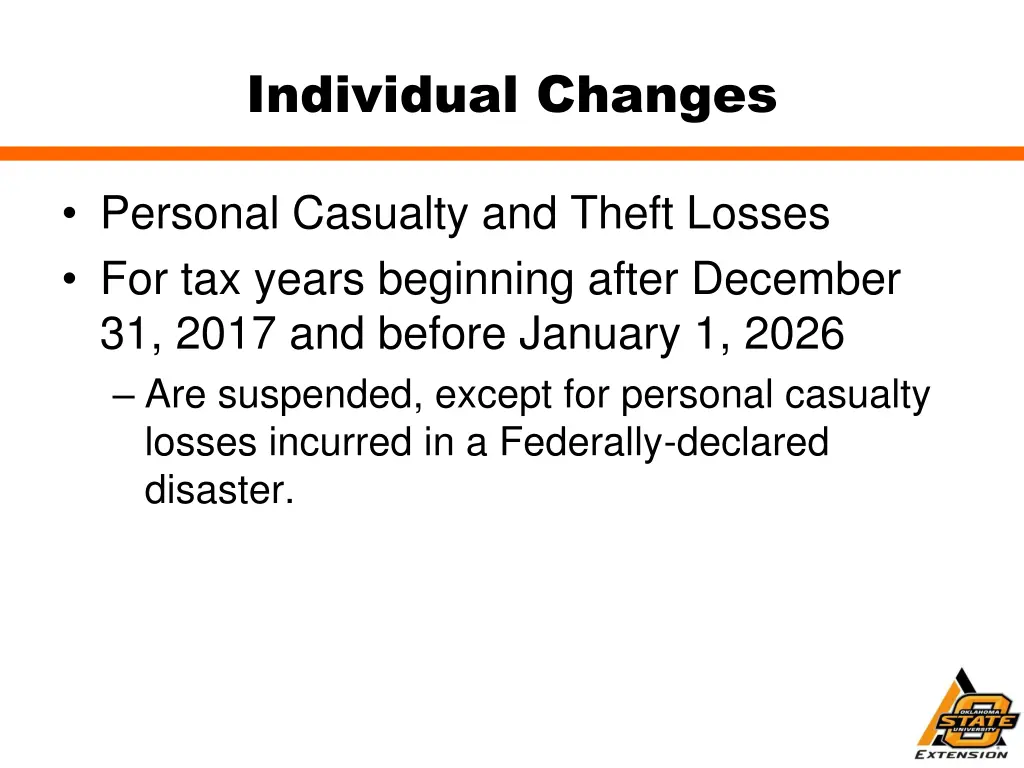 individual changes 8
