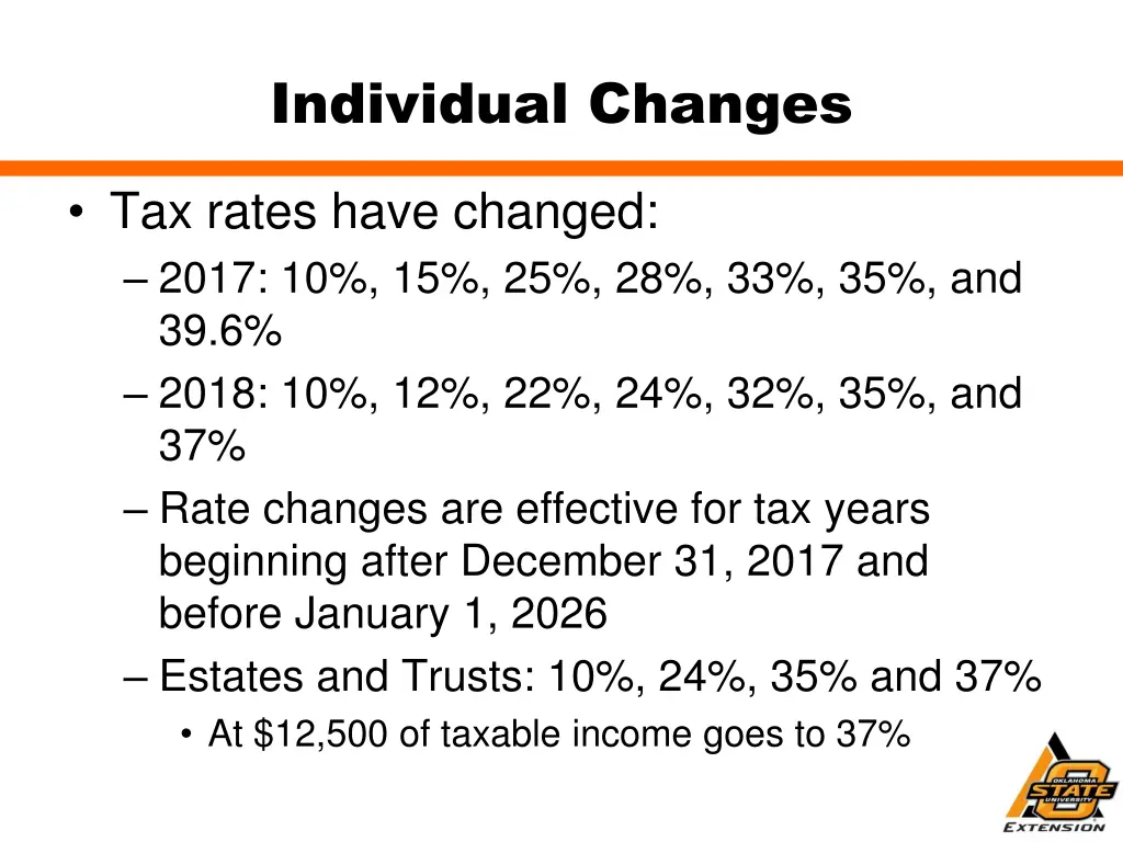 individual changes