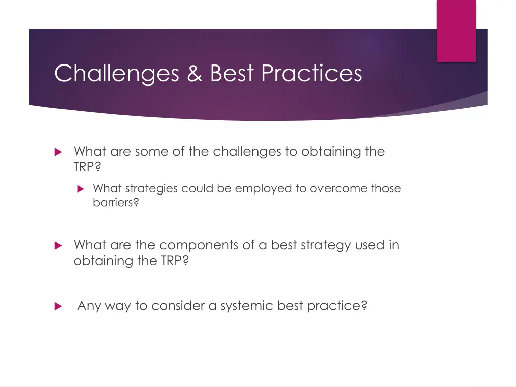 challenges best practices