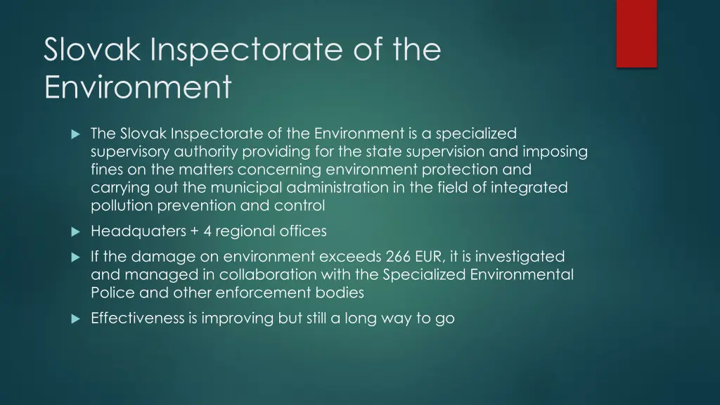 slovak inspectorate of the environment