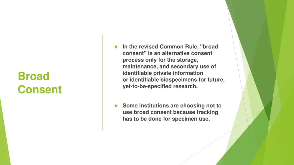 in the revised common rule broad consent
