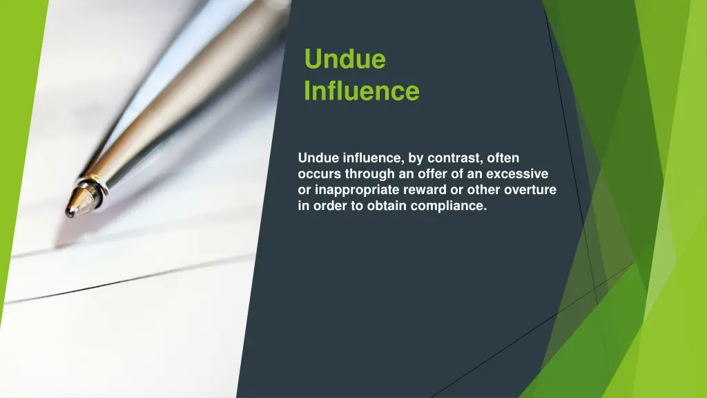 undue influence