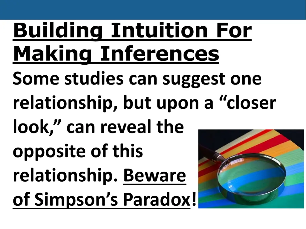 building intuition for making inferences some