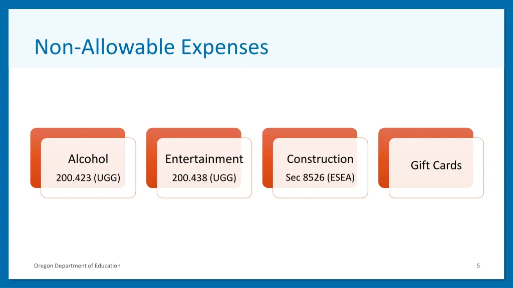 non allowable expenses