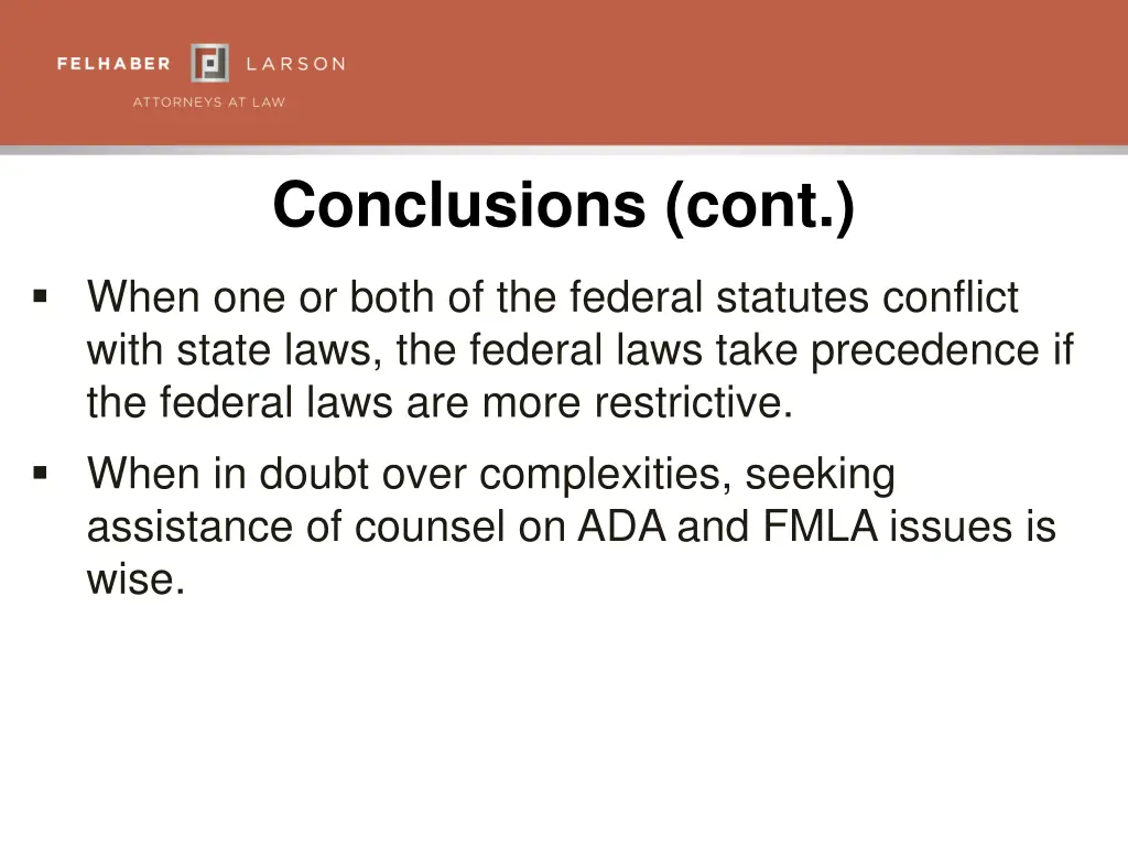 conclusions cont