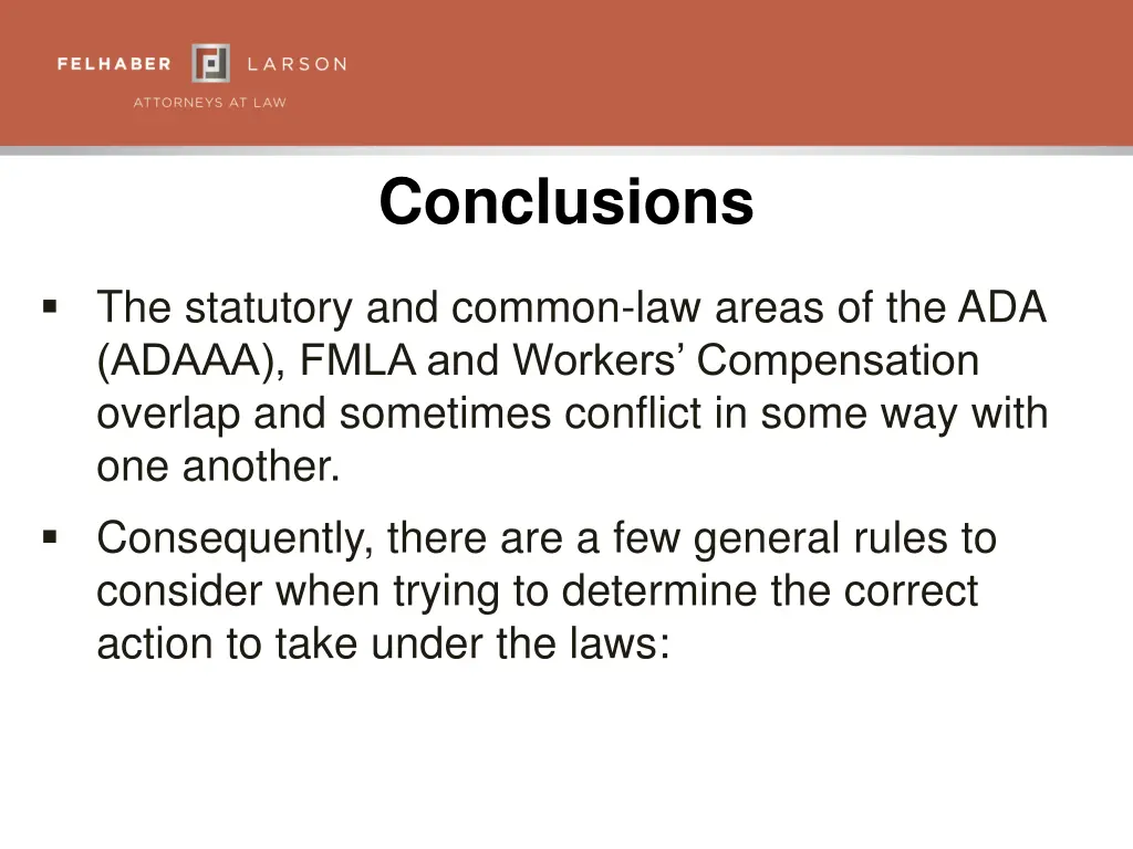 conclusions
