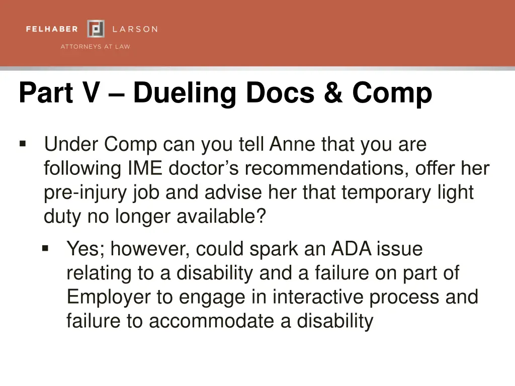 part v dueling docs comp