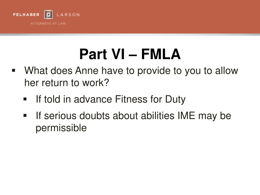 part vi fmla