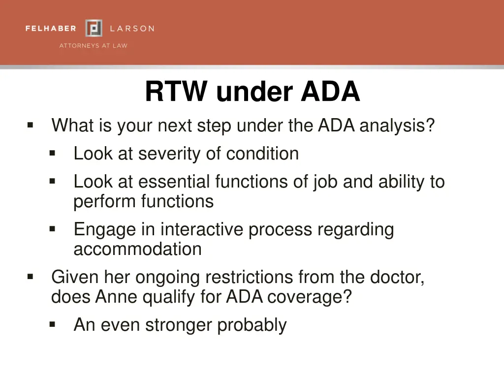 rtw under ada