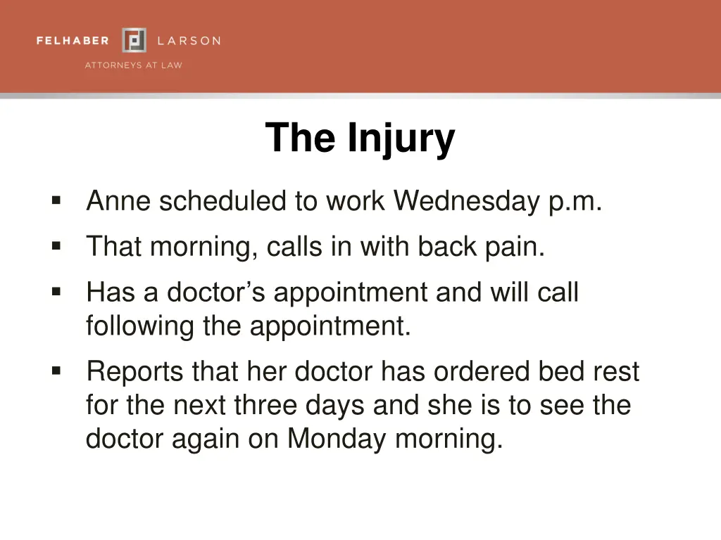 the injury