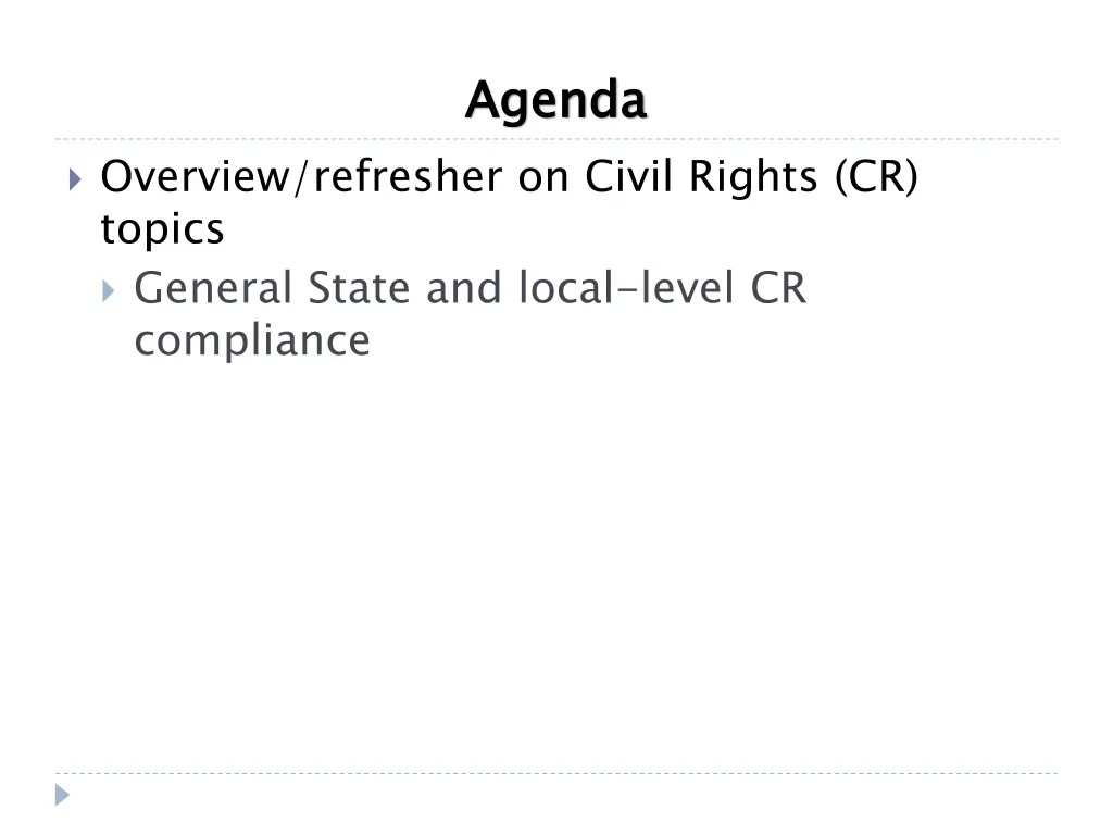 agenda