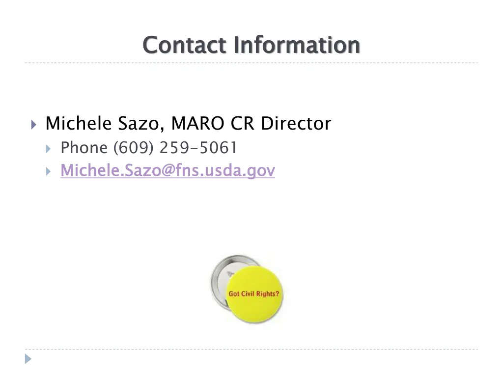 contact information