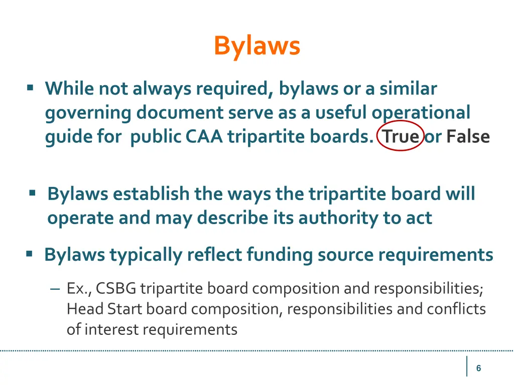 bylaws