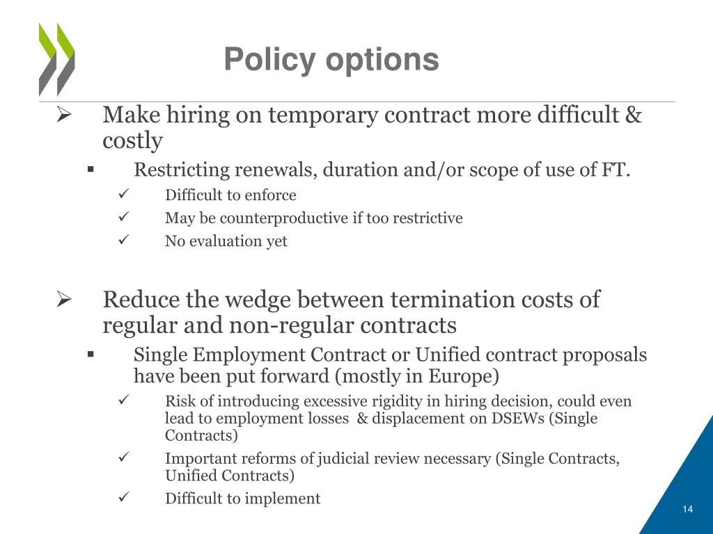 policy options