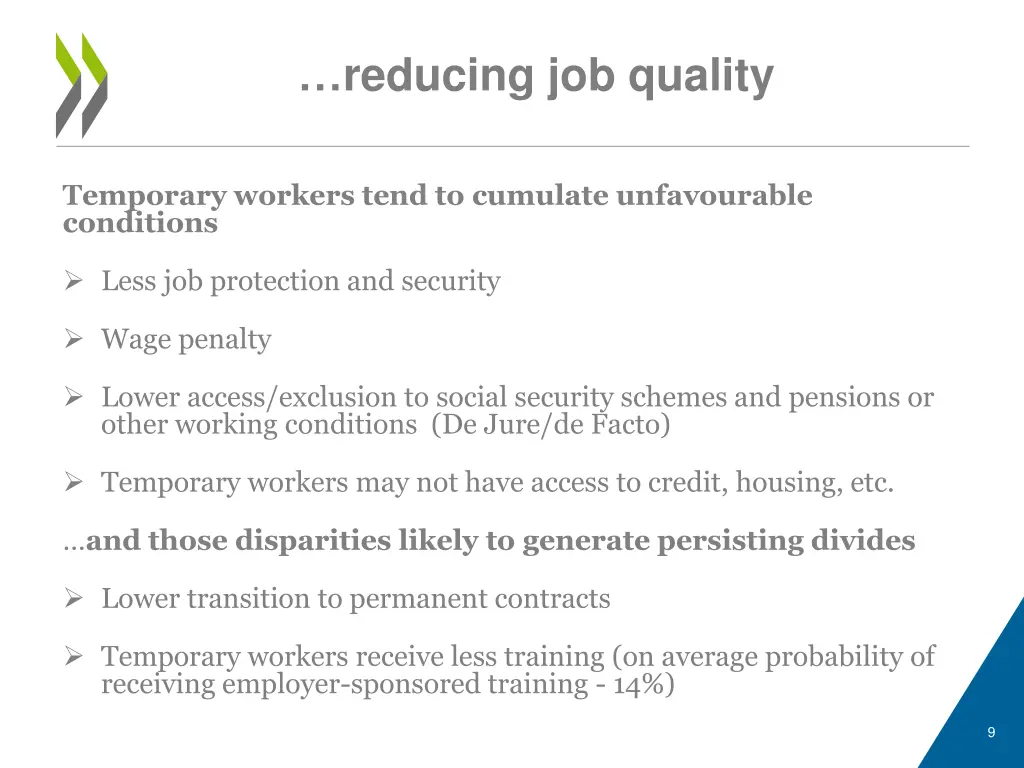 reducing job quality