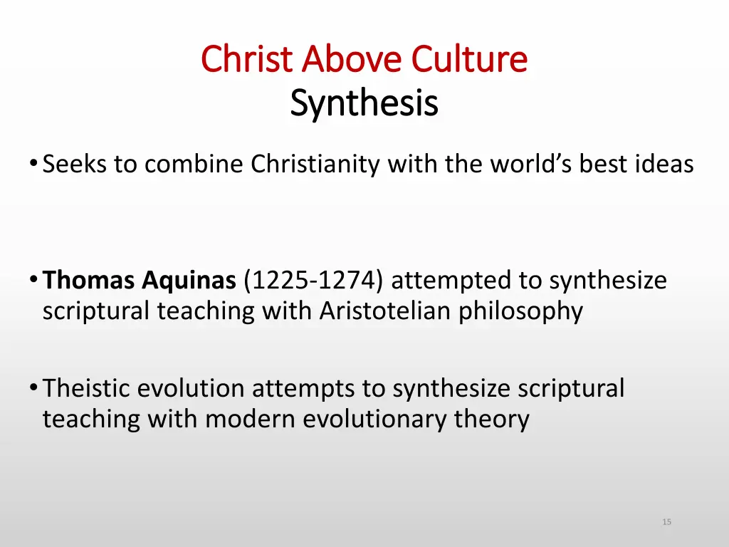 christ above culture christ above culture