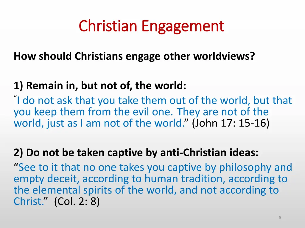christian engagement christian engagement
