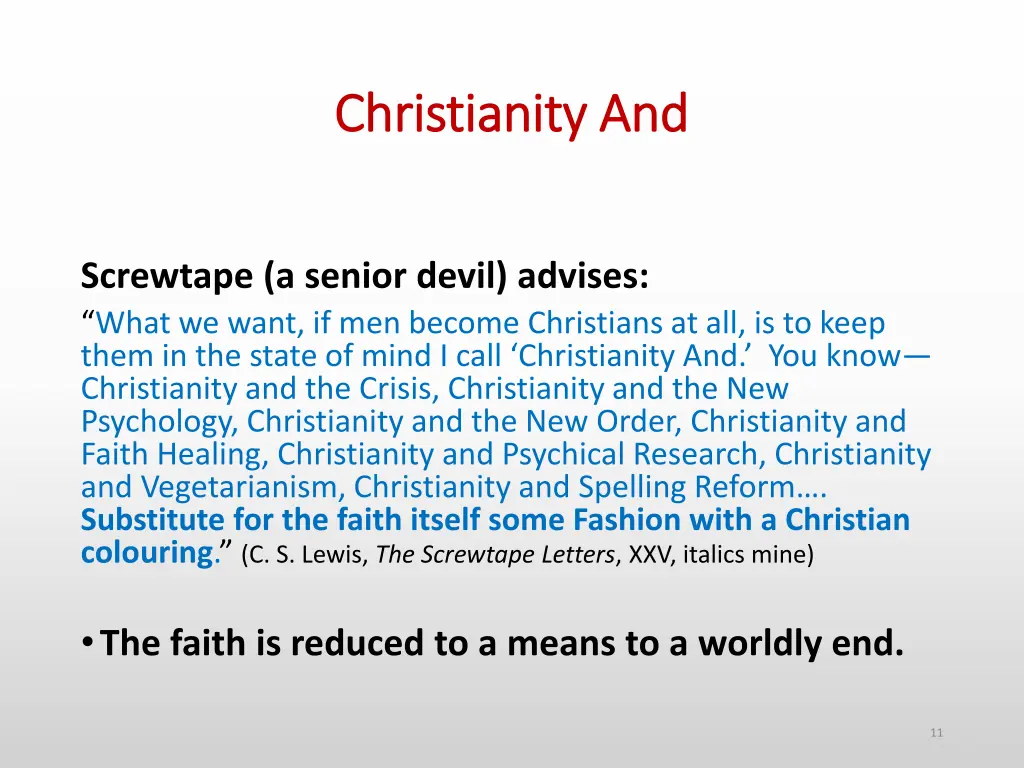 christianity and christianity and