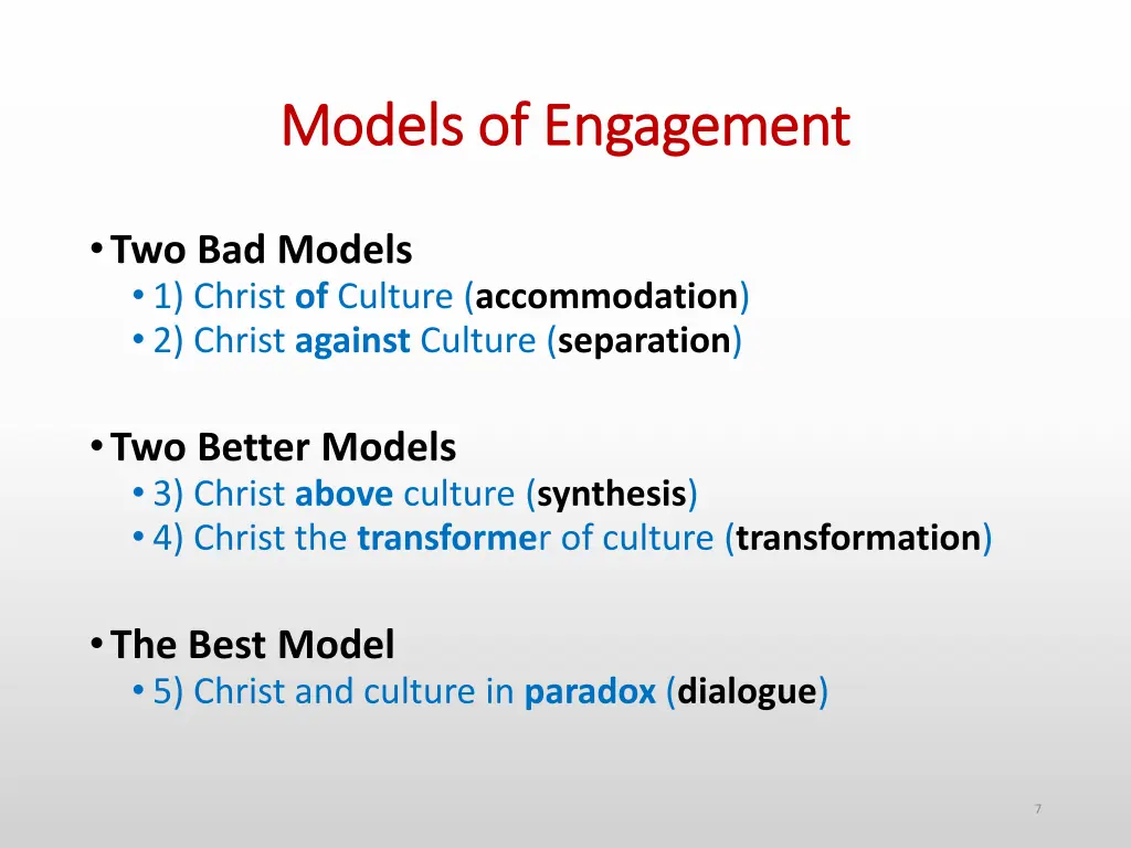 models of engagement models of engagement