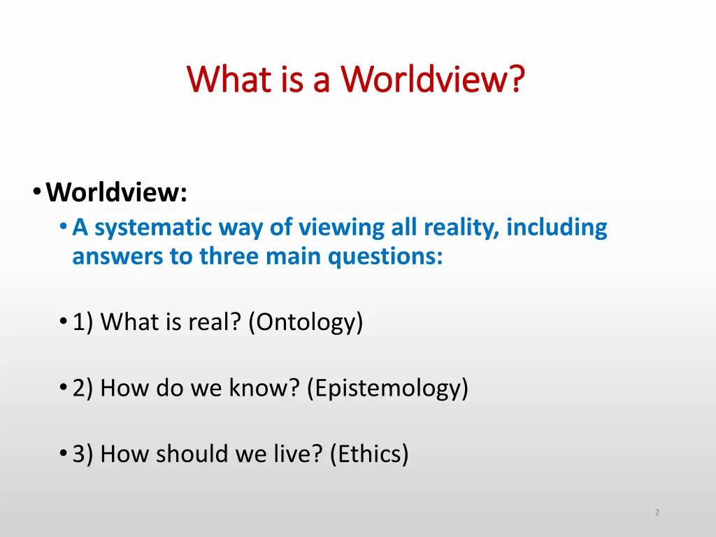 what is a worldview what is a worldview