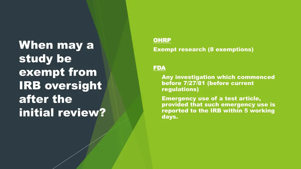 ohrp ohrp exempt research 8 exemptions