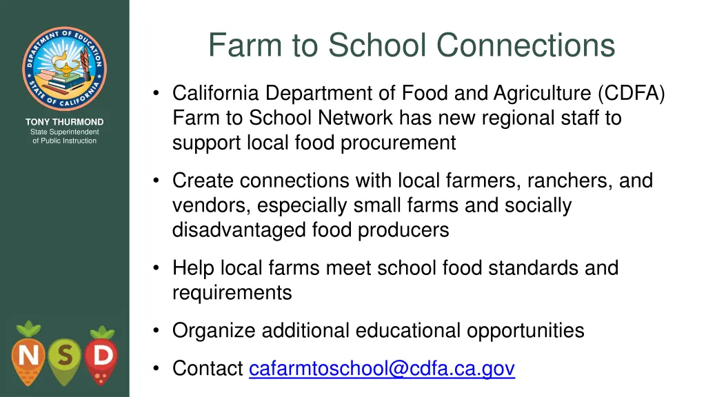 farm to school connections