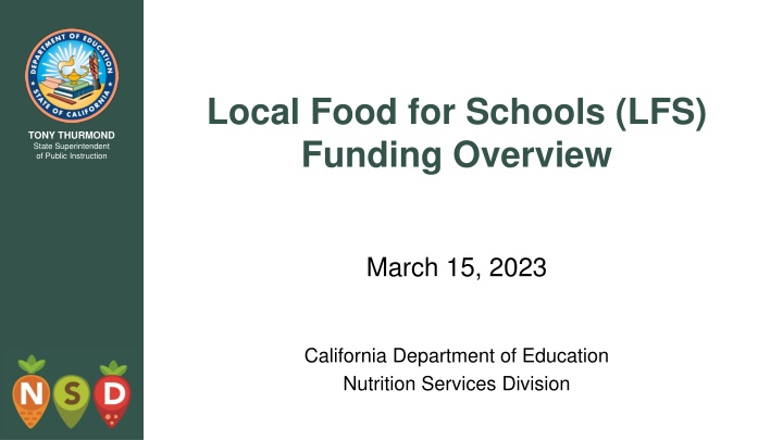 local food for schools lfs funding overview