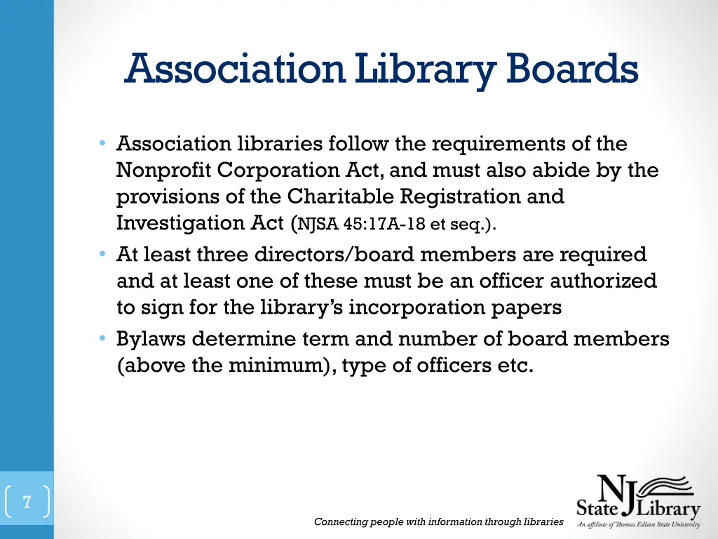 association library boards