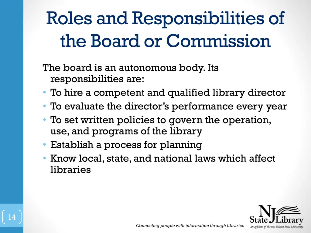 roles and responsibilities of the board