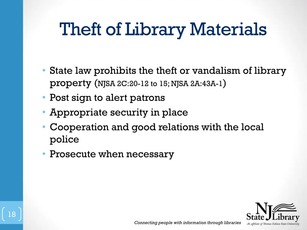 theft of library materials