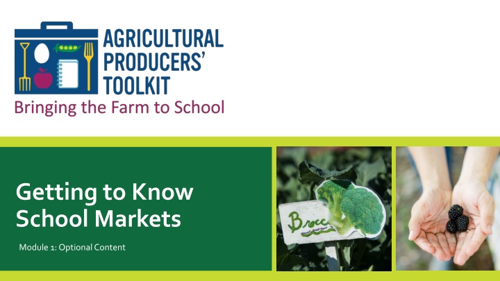 getting to know school markets