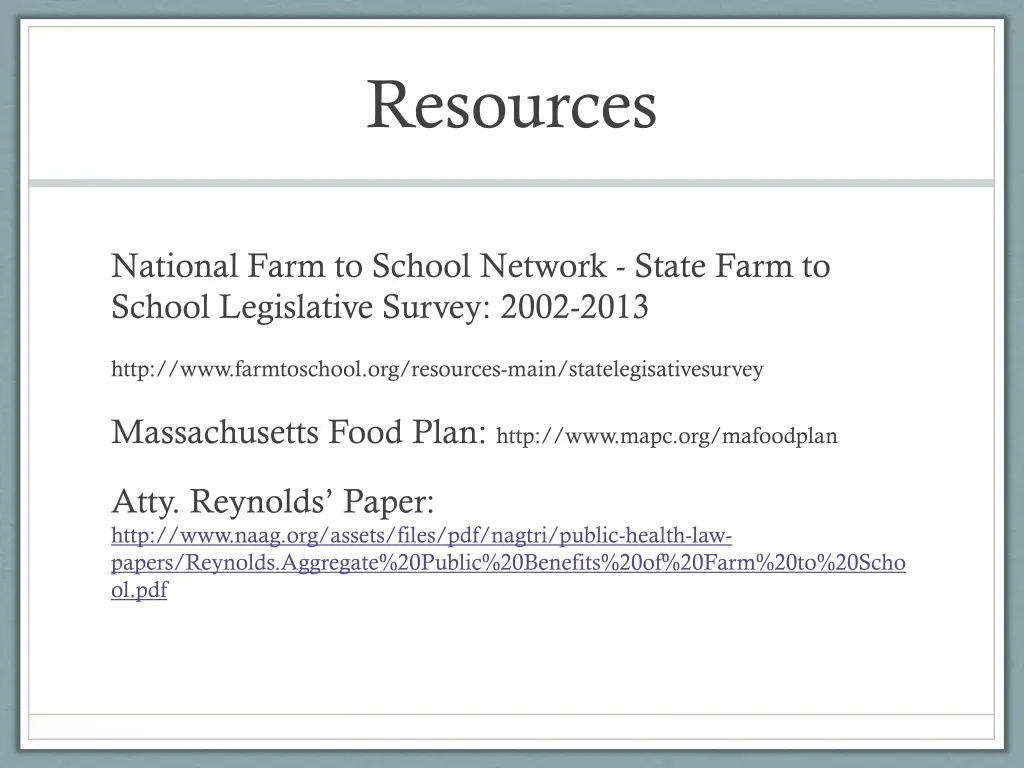resources