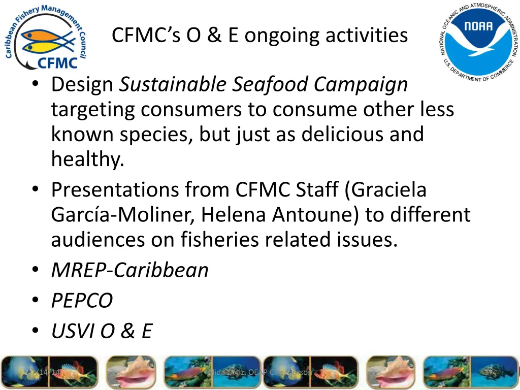 cfmc s o e ongoing activities 1