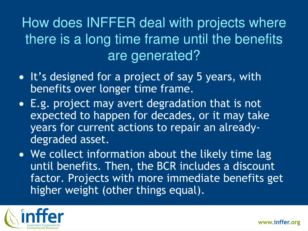 how does inffer deal with projects where there