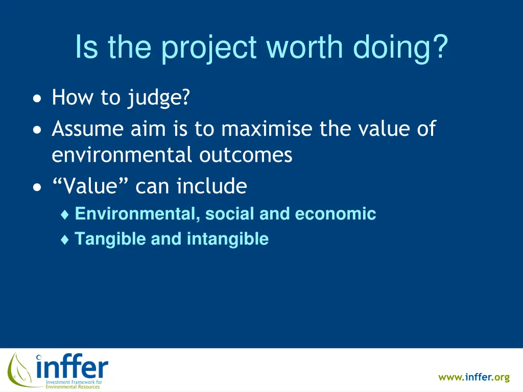 is the project worth doing