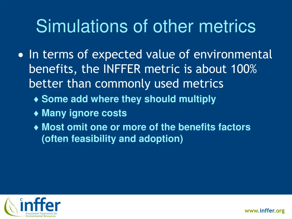 simulations of other metrics